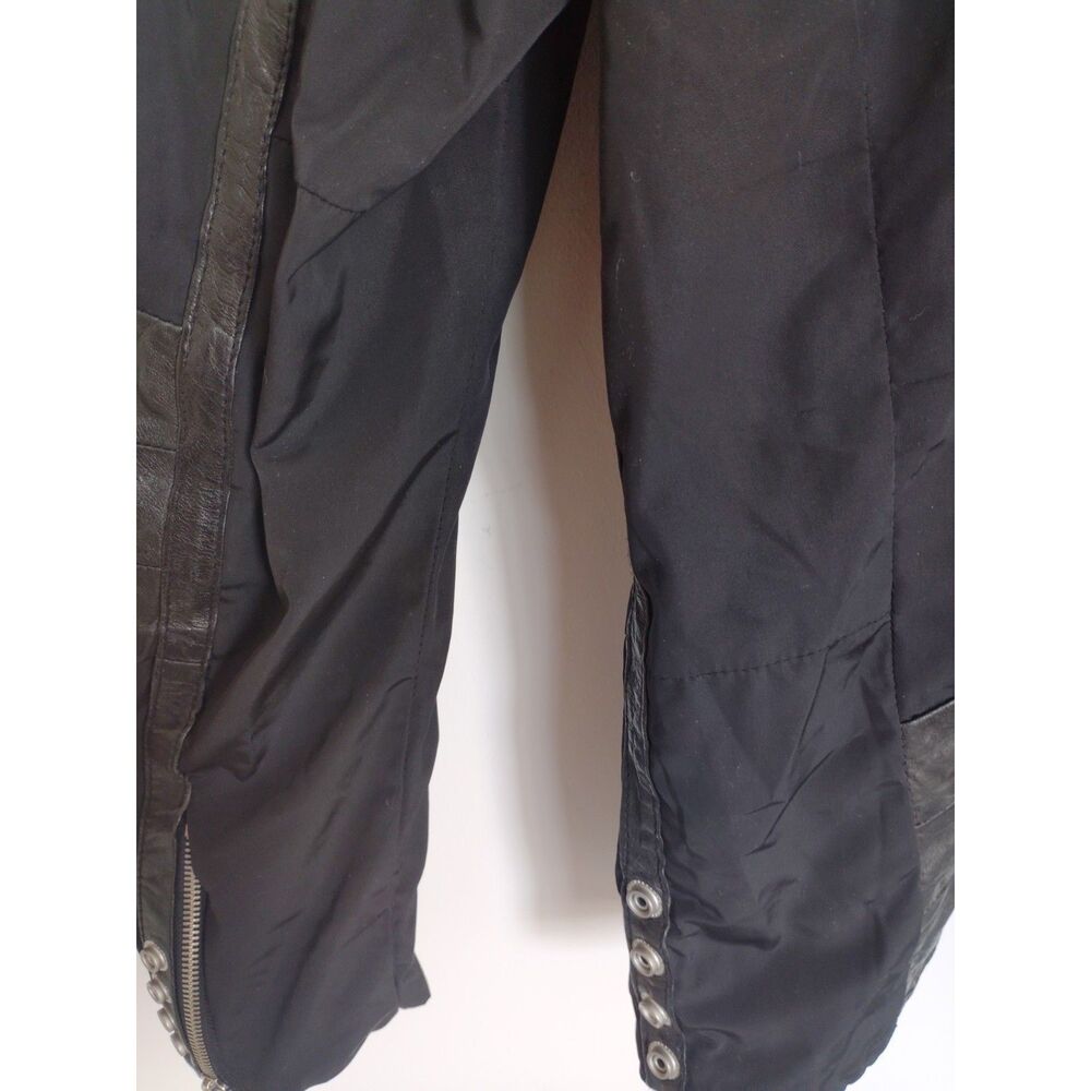 Vintage Diesel Moto Leather Jacket Unisex Medium Y2K Biker Black - Picture 8 of 11